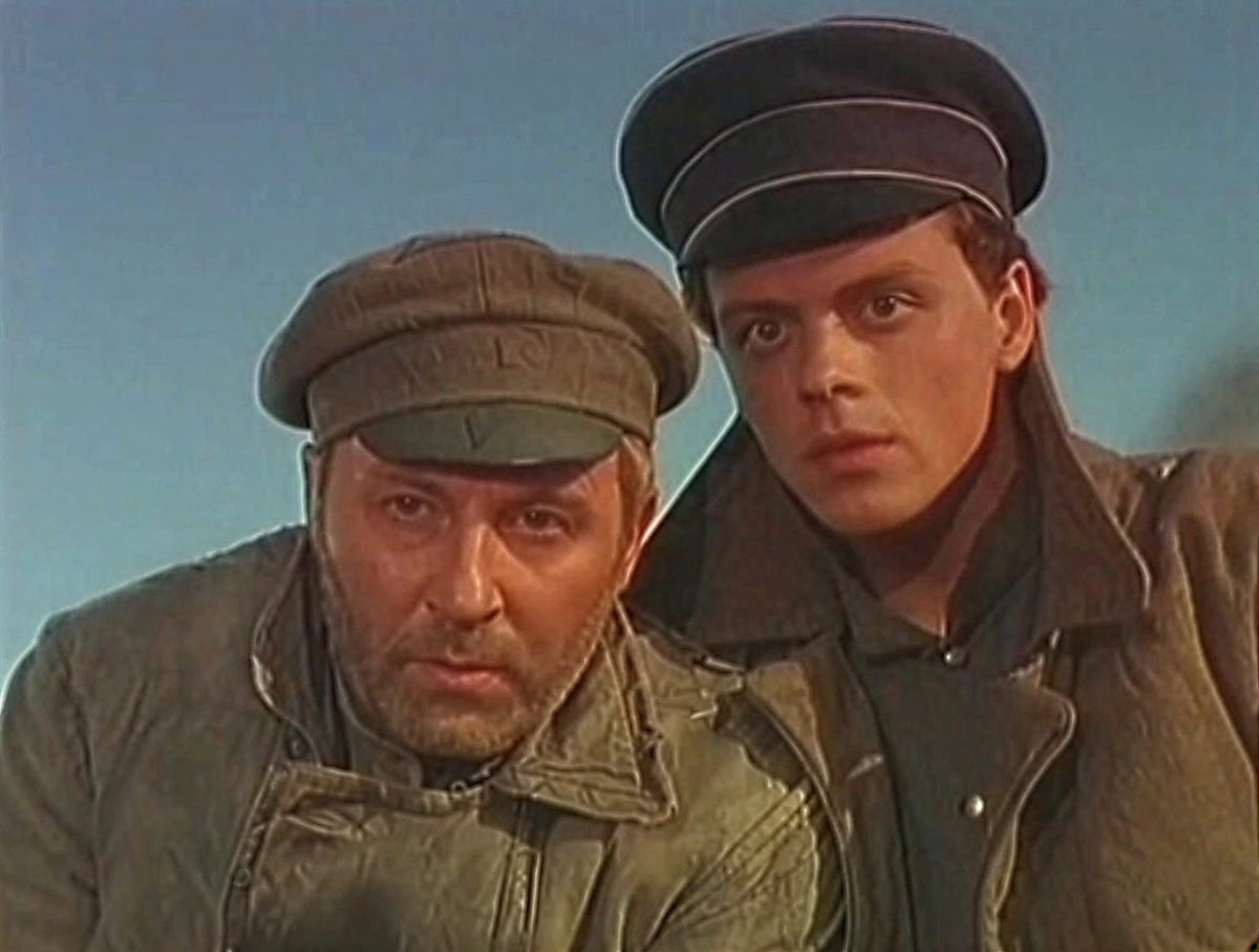 Кадр из фильма «Огненные вёрсты», производство киностудии «Мосфильм», режиссёр Самсон Самсонов, 1957 г.