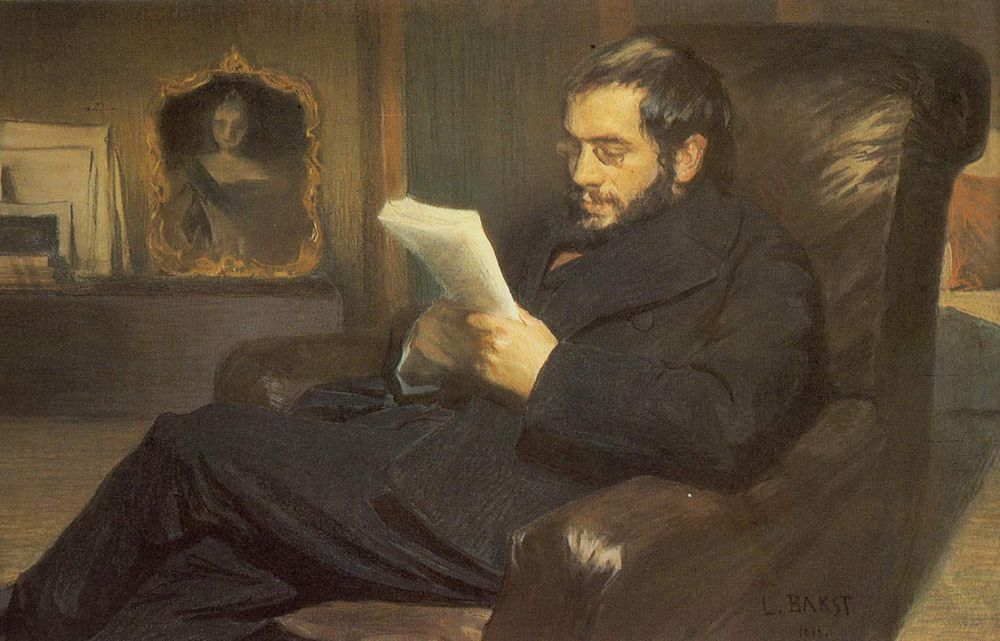Леон Бакст. Портрет Александра Бенуа (1898) фото из интернета