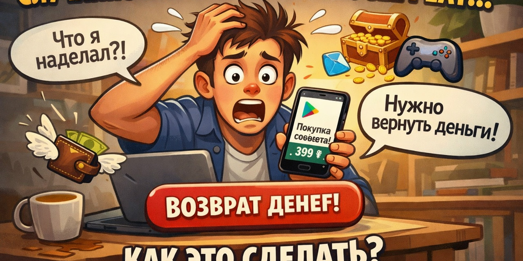 💸 Секретный возврат: как вернуть деньги за случайную покупку в Google Play за 5 минут