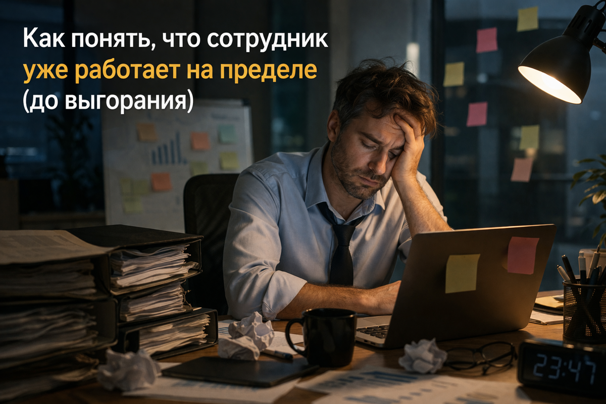 Как понять, что сотрудник уже работает на пределе (до выгорания)