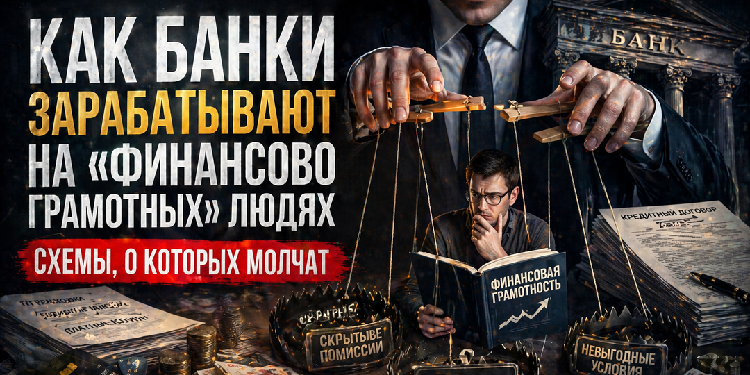 Как банки зарабатывают на «финансово грамотных» людях — схемы, о которых молчат