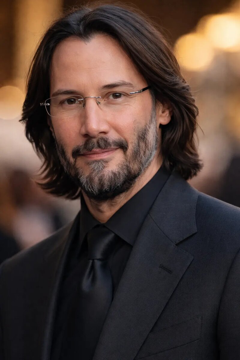 Киану Ривз в очках из каталога