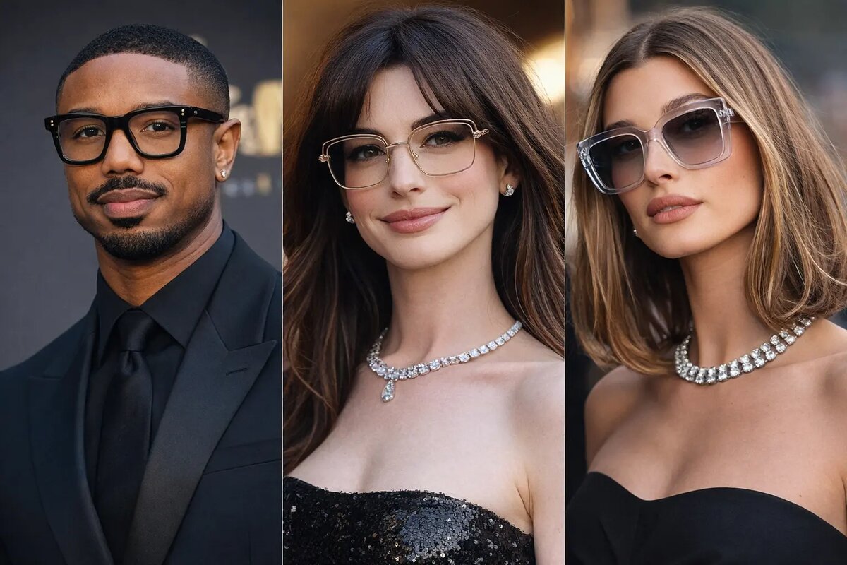 Знаменитости в очках из каталога