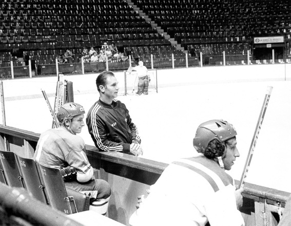 Кубок Канады-76. Тренировку сборной СССР проводит Виктор Тихонов