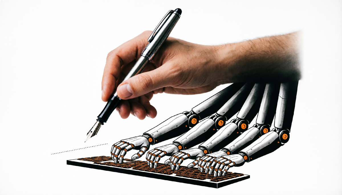 да, это иишная картинка, которую автор использует в статье про засилье ии контента