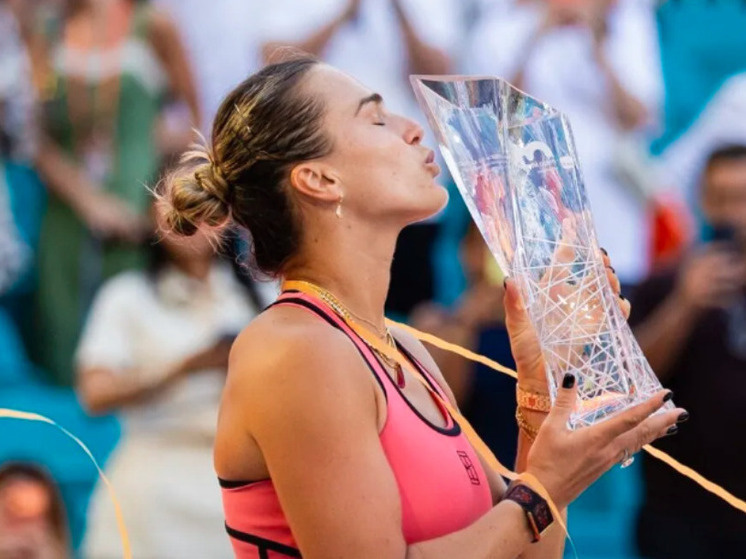     Арина Соболенко. Фото: соцсети турнира Miami Open