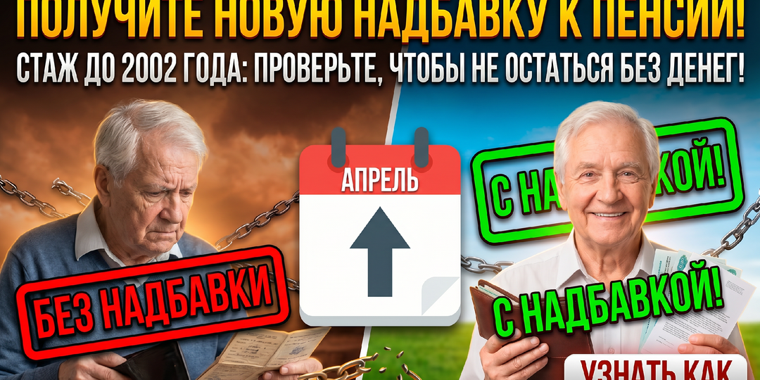 Получите новую надбавку к пенсии: пенсионерам со стажем до 2002 года проверьте, чтобы не остаться без надбавки
