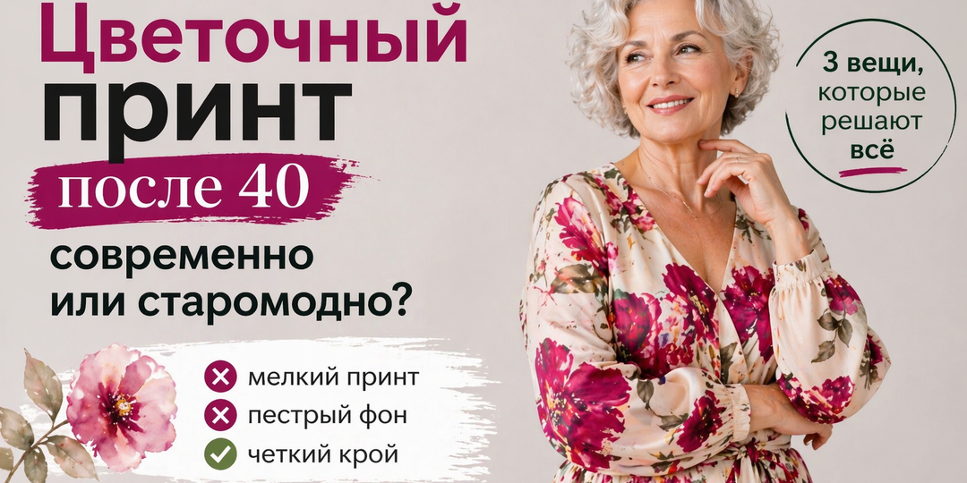 Цветочный принт после 40: почему одна женщина в нем свежая, а другая будто из прошлого