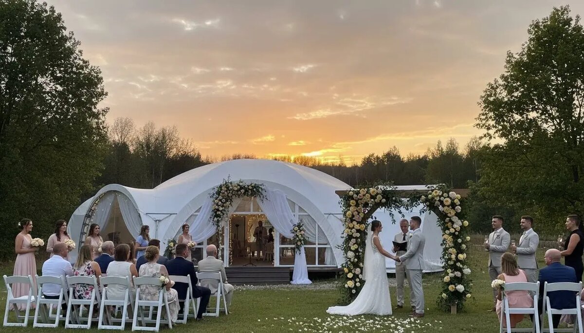 Шатер Бухлово холл - выездная регистрация. 