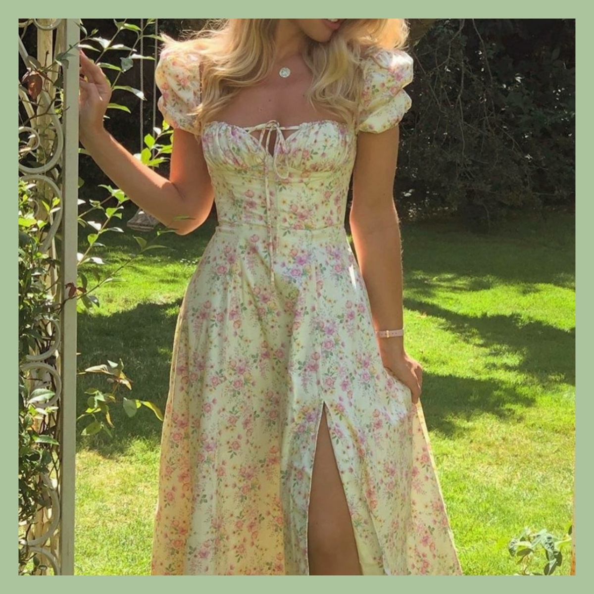 Для меня - это платье стало фаворитом в стиле коттеджкор. Фотоколлаж автора статьи