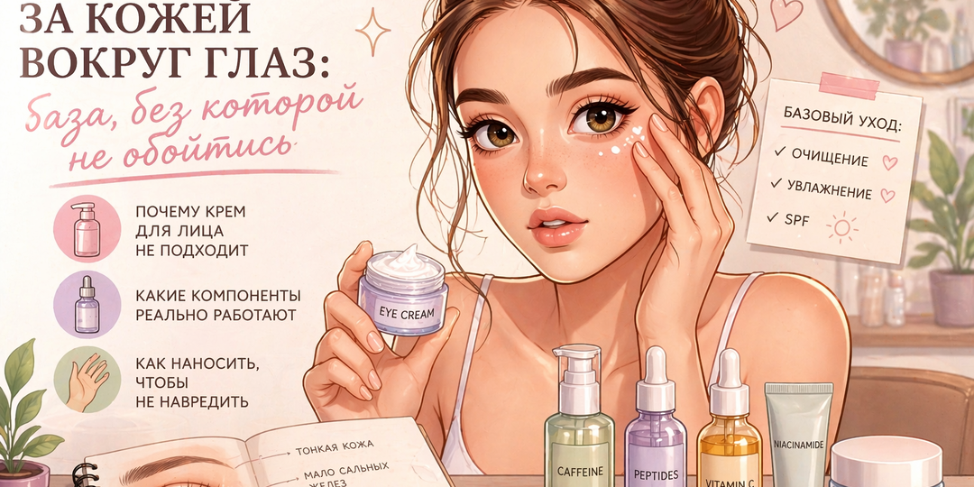 Как ухаживать за кожей вокруг глаз: база, без которой не обойтись