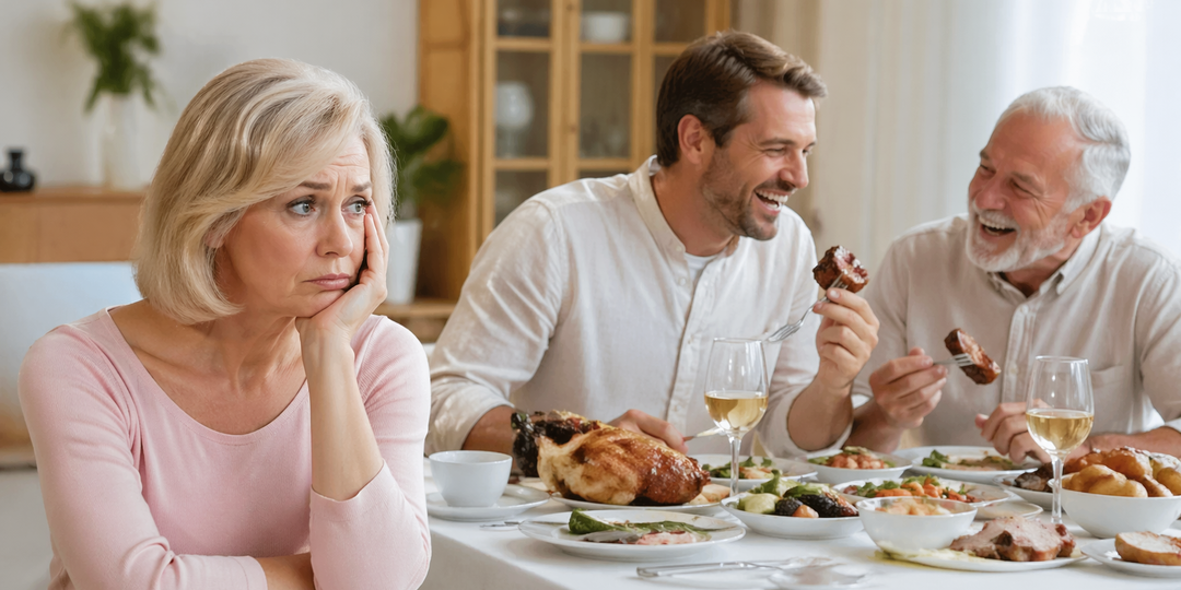 Жена наготовила на юбилей, а муж с тестем всё съели за вечер