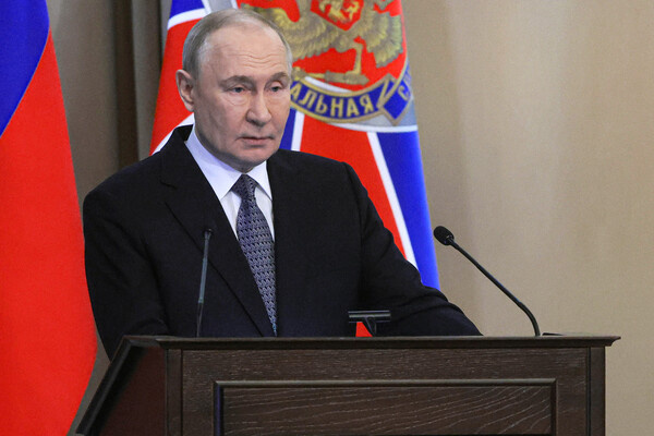 Президент РФ Владимир Путин выступает на заседании коллегии Федеральной службы безопасности РФ, 24 февраля 2026 года / Михаил Метцель/РИА Новости   📷