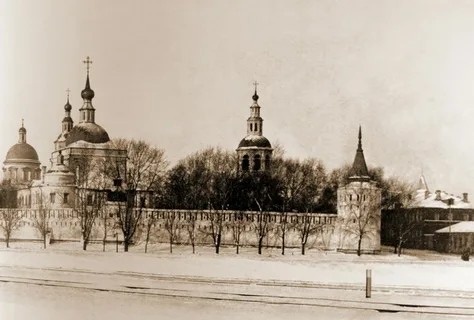 Данилов монастырь в 19 веке, Москва, фотография из открытых источников Яндекса