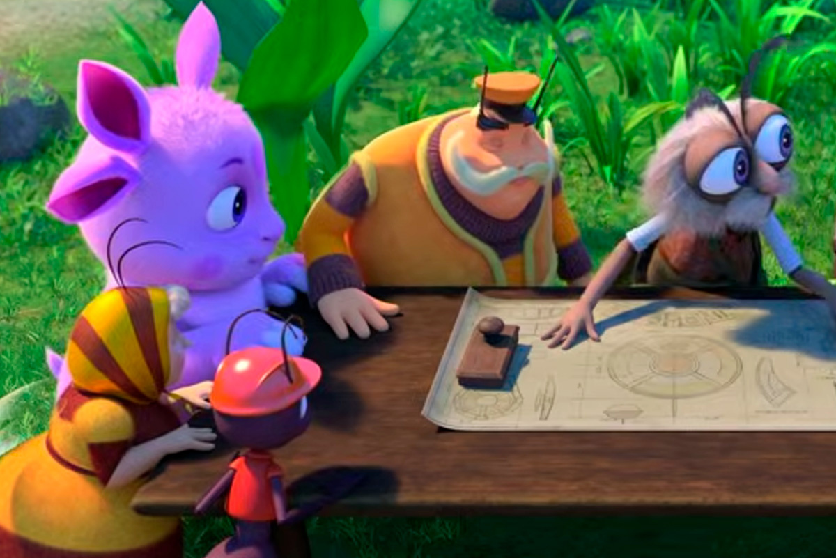 Кинопрокатная компания «Вольга»📷Кадр из анимационного фильма «Лунтик. Обратная сторона Луны», 2026 год