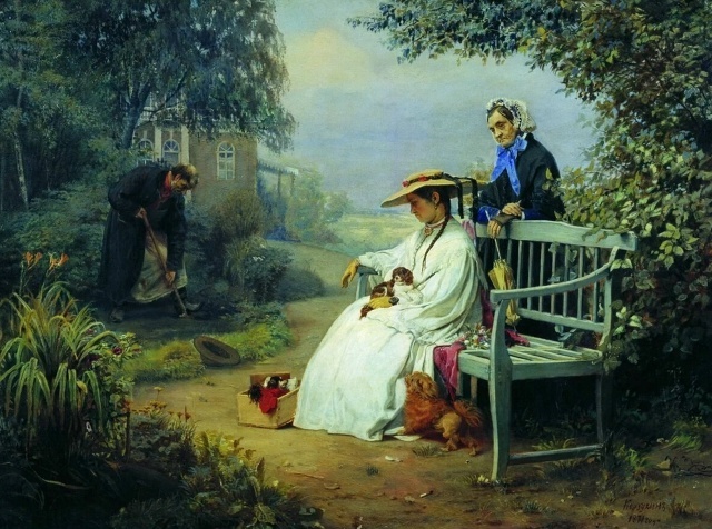 А. И. Корзухин «Похороны собаки» (1871)