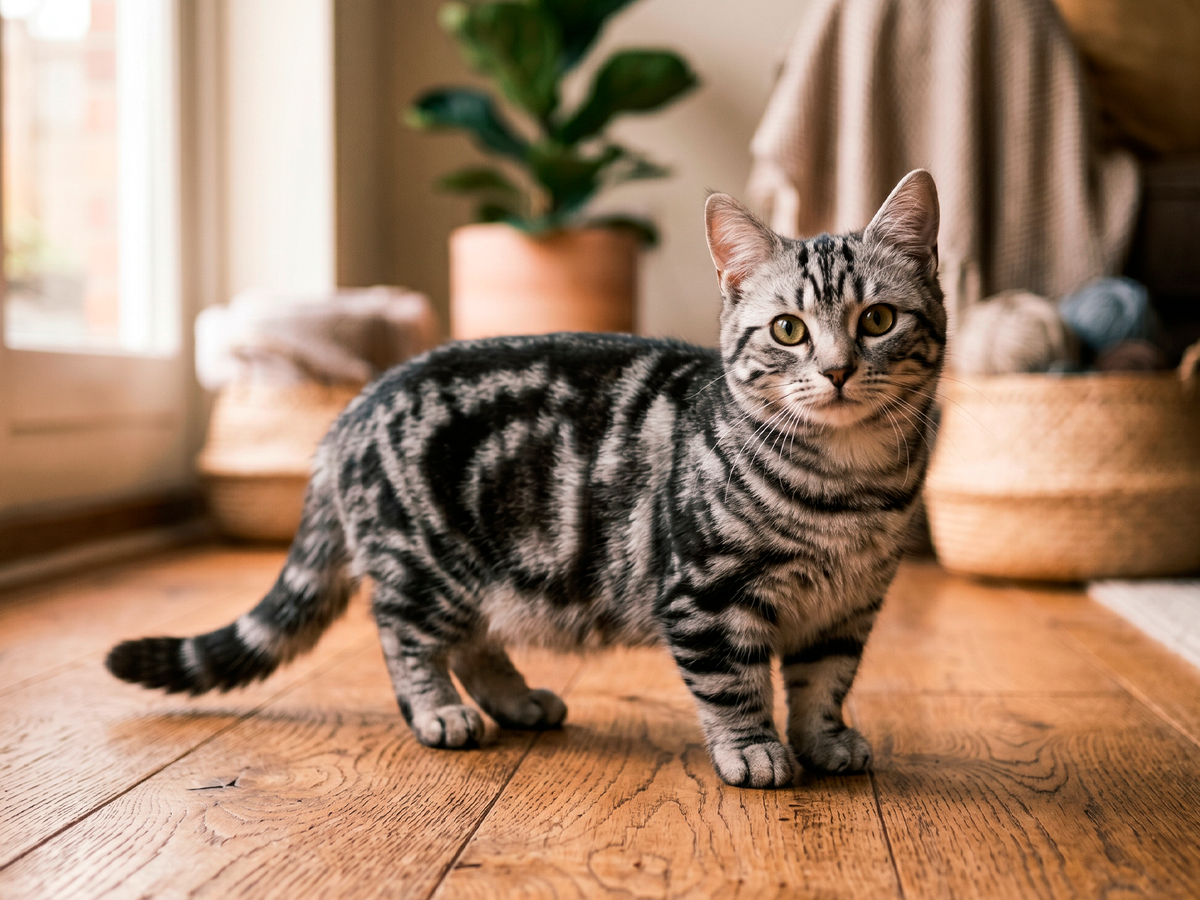 Манчкинская порода кошек с короткими лапами