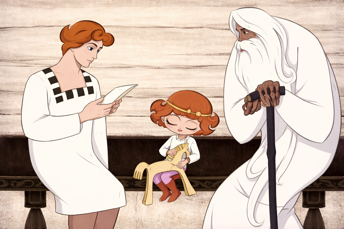 Кадр из мульфильма улучшенный через ИИ