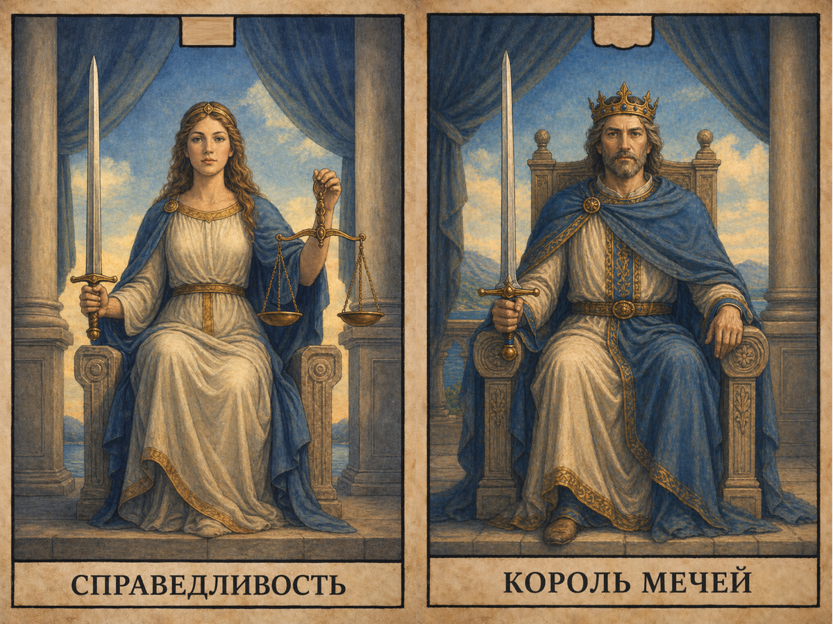 Коррекционная заставка - Справедливость + Король Мечей
