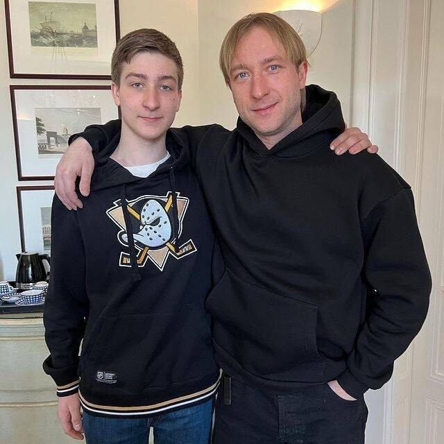 Евгений Плющенко с сыном Егором Ермаком / фото: из личного архива