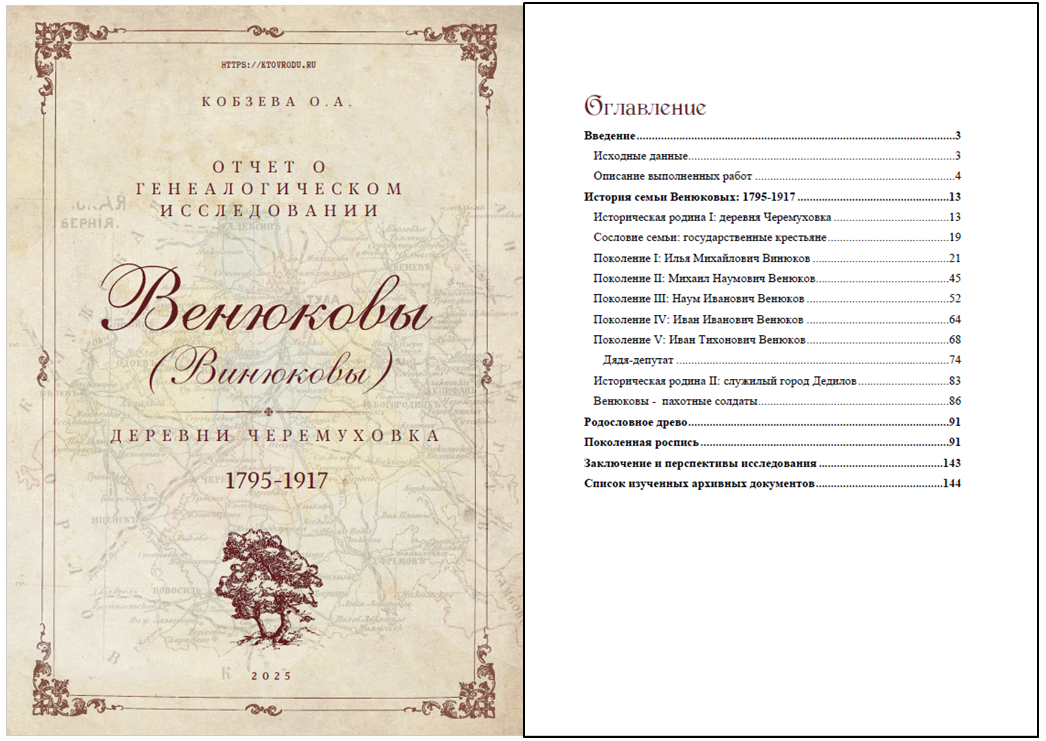 Скриншоты из отчета