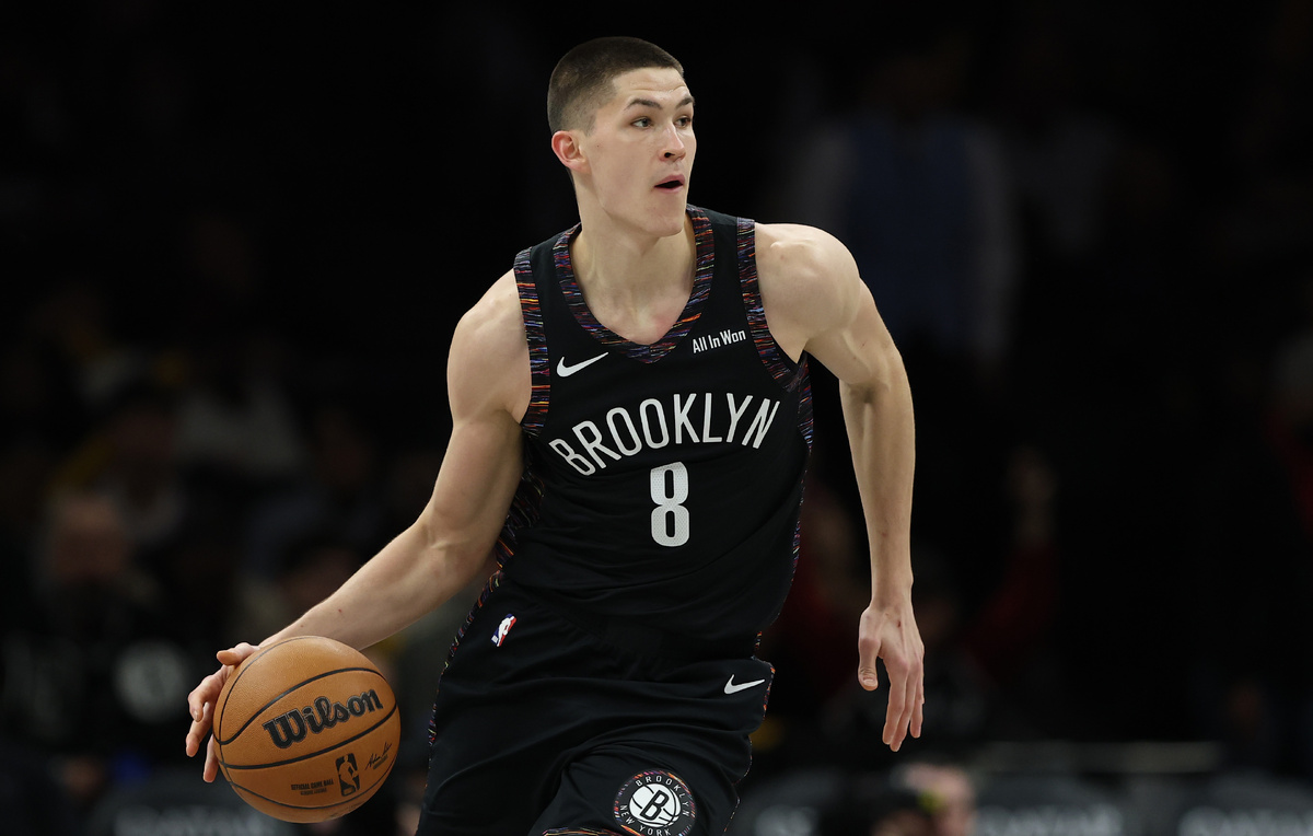    Баскетболист "Бруклина" Егор Демин  Sarah Stier/Getty Images