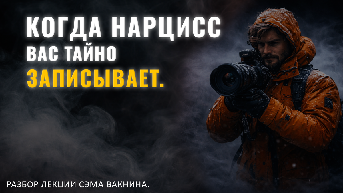 КОГДА НАРЦИСС ВАС ТАЙНО ЗАПИСЫВАЕТ.