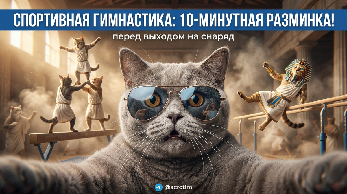   Важный этап подготовки: 10-минутная разминка на снаряде перед выходом. Тренер