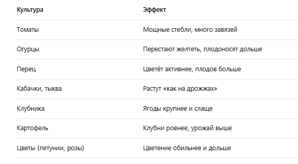 Какие растения любят дрожжевую подкормку