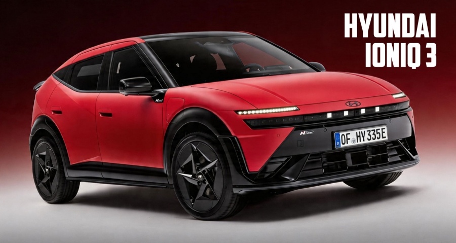 Новый Hyundai Ioniq 3 стал похож на смесь Veloster и Pontiac Aztek