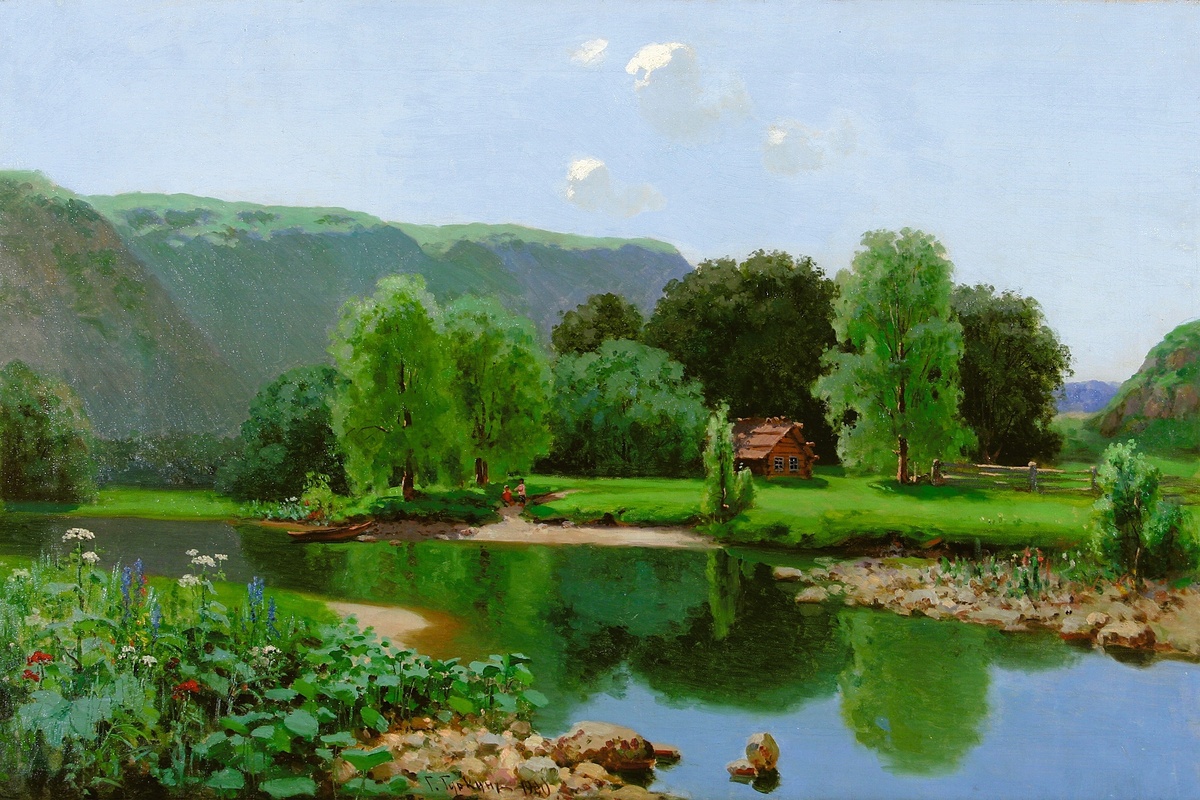 Картина написана в 1900 году и хранится в Омском обалтном музее изобразительных искусств имени М.А Врубеля.