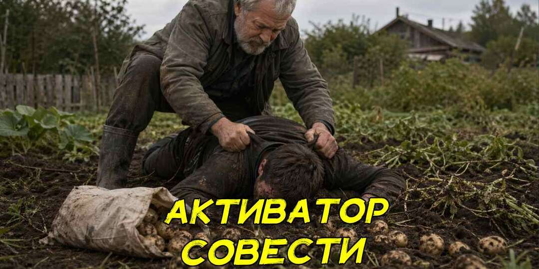 Сосед воровал картошку на даче, не зная, что хозяин бывший подводник. Пришлось отдать и свою картошку