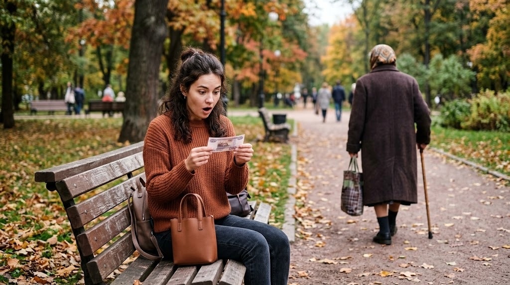 Бабушка сунула мне 500 рублей и ушла