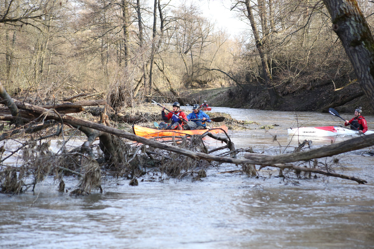 Стою в очереди на проход завала. Фото: Julia Shumka