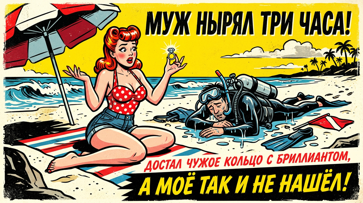 Достал чужое кольцо с бриллиантом