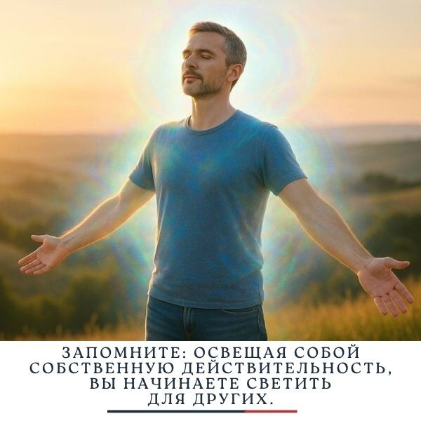 Освещая собой свою реальность, вы начинаете светить для других!