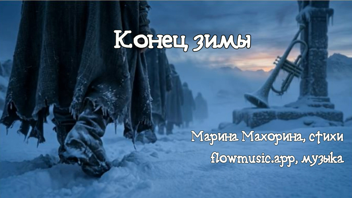 Конец зимы. Рисунок нейросети Flow Music