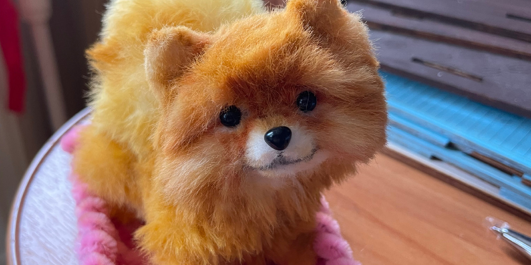 Собачка из синельной проволоки без шитья и кройки