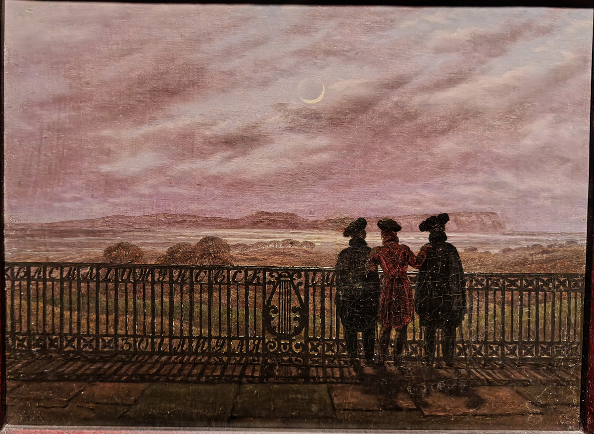 Каспар Давид Фридрих. Братья С.И. и А.И. Тургеневы и В.И. Жуковский. около 1827