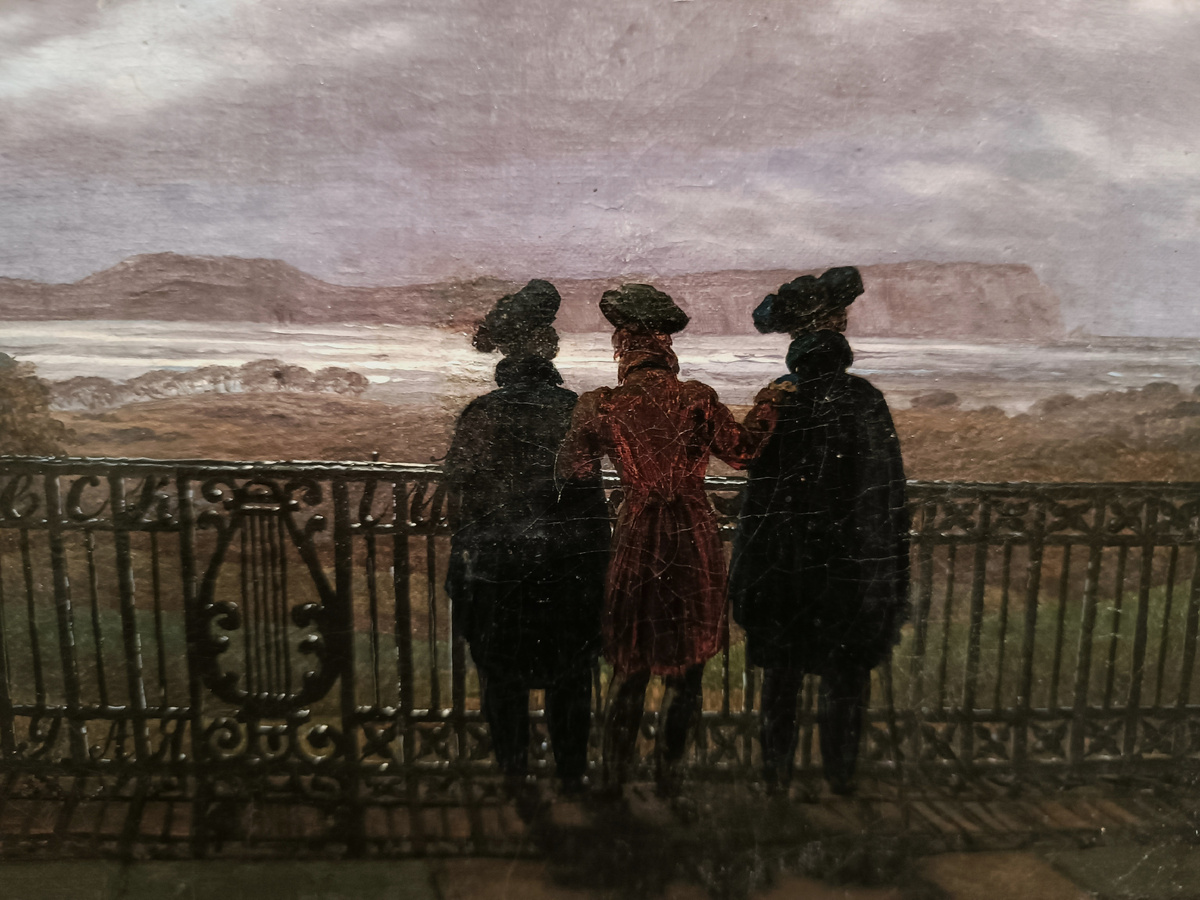 Каспар Давид Фридрих. Братья С.И. и А.И. Тургеневы и В.И. Жуковский. около 1827