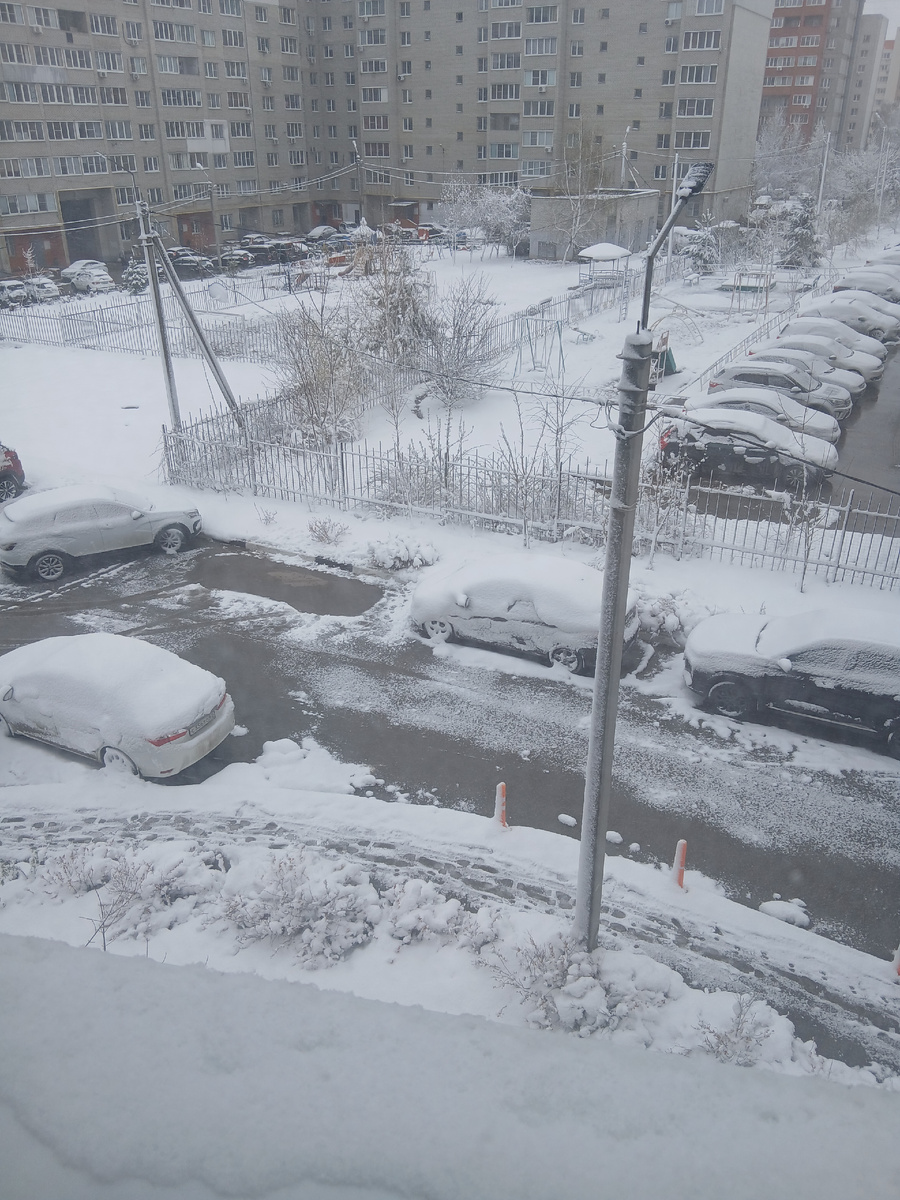 Зима в апреле) Средняя полоса Россиии