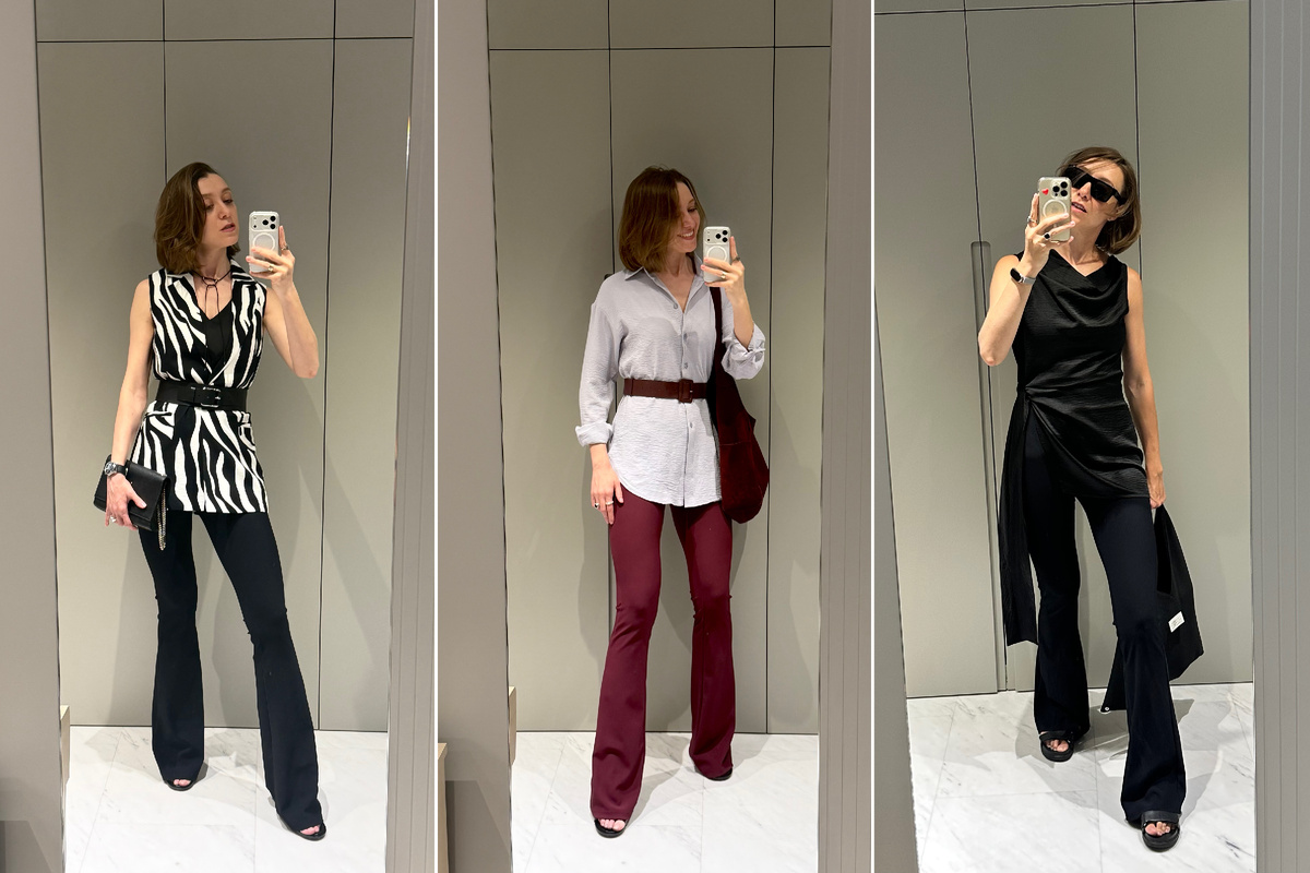 Топ Лея, жилет Харпер; Рубашка Сингапур; Топ