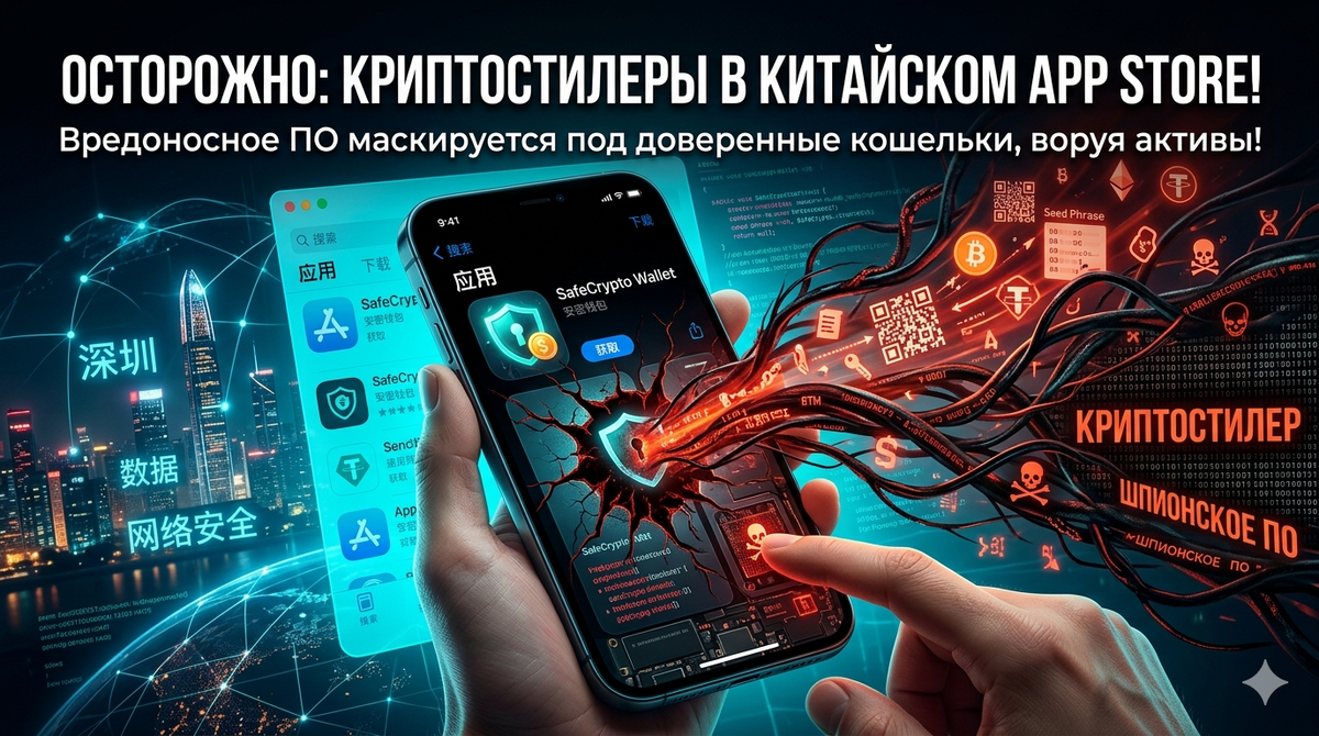 Криптостилеры маскируются под криптокошельки в китайском App Store