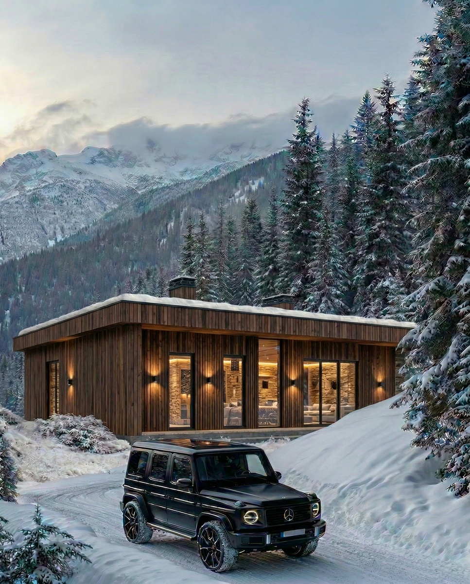 Проект каменного модульного дома круглогодичного проживания с плоской кровлей