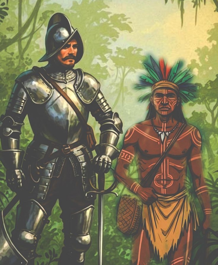 Европеец и краснокожий