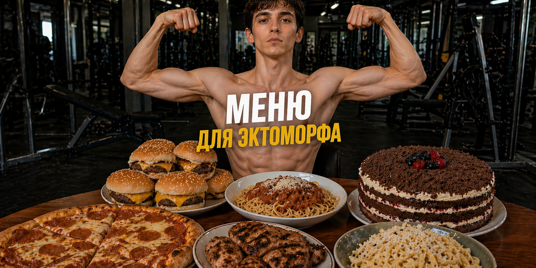 🏋️‍♂️ Меню для эктоморфа на максимальный набор массы и силы