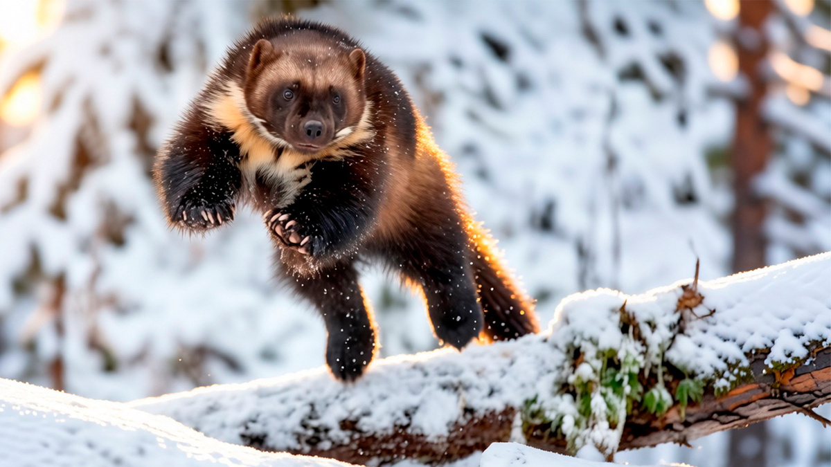 Росомаха - обитатель глухих лесов и лесотундры России.