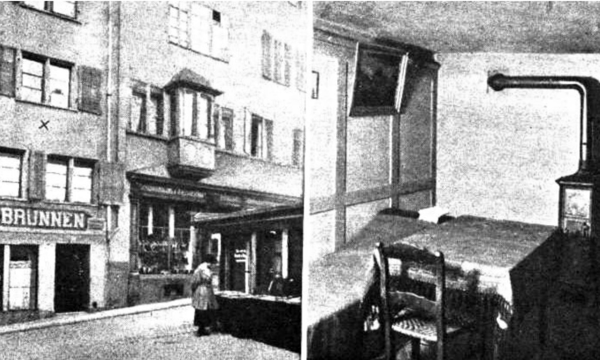 Дом на Spiegelgasse 14 в 1916 г.