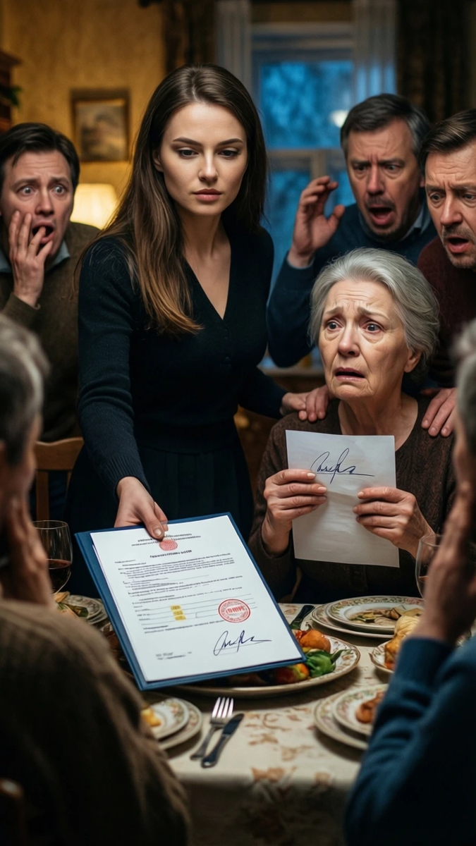  Свекровь смеялась до тех пор, пока не увидела свою подпись