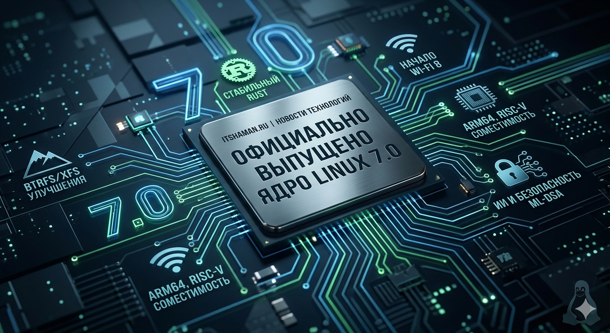 Релиз ядра Linux 7.0: стабильный Rust и новые горизонты производительности